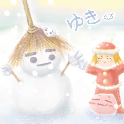 朝、目が覚めたら。雪が降っていて